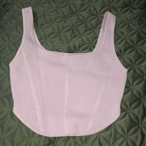 Babaton Pink Bustier Tank Top color lavander